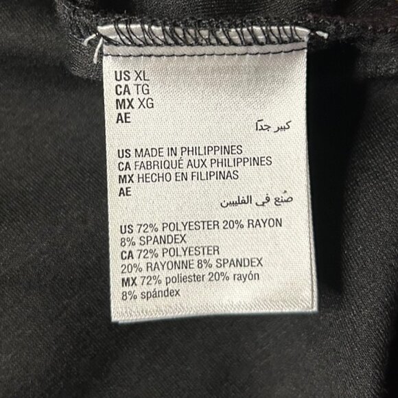 INC International Concepts black leggings w pearl bead accents - Picture 4 of 9